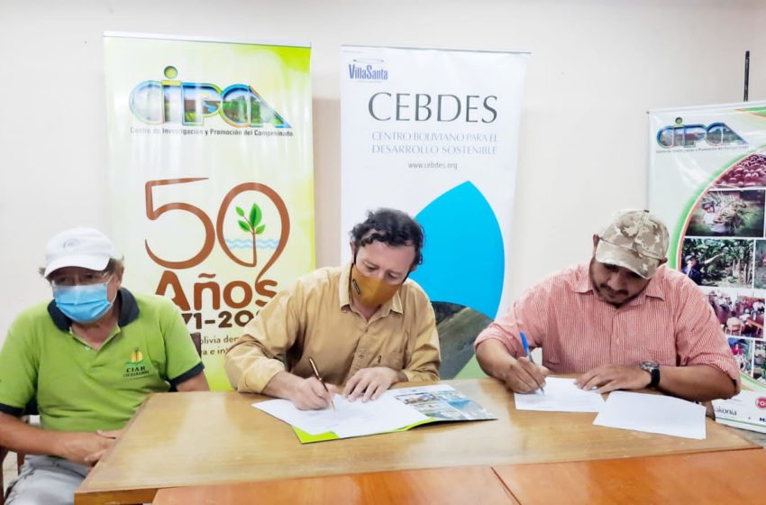 CIPCA y el CEBDES firman convenio